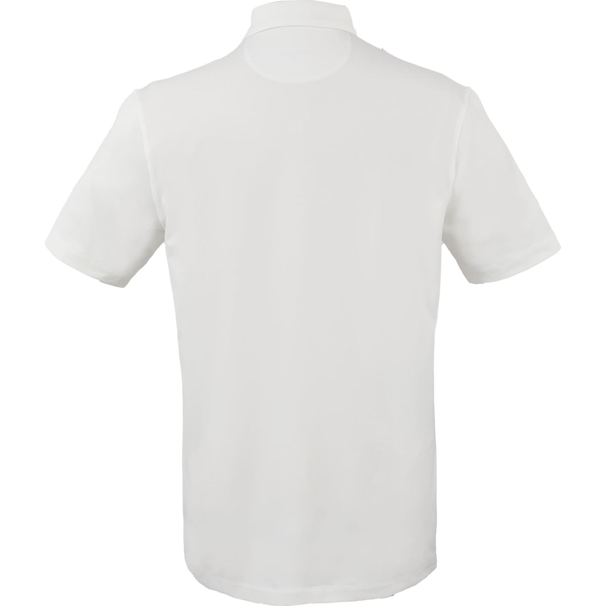 Greatness Wins Athletic Tech Polo for Men Transfer - GW White - Back