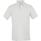 Greatness Wins Athletic Tech Polo for Men Transfer - GW White - Front