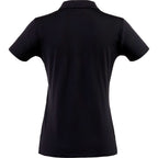 Greatness Wins Athletic Tech Polo for Women Embroidery - GW Black - Back