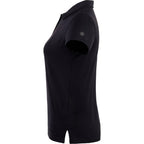 Greatness Wins Athletic Tech Polo for Women Embroidery - GW Black - Left Side