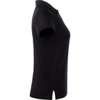 Greatness Wins Athletic Tech Polo for Women Embroidery - GW Black - Right Side