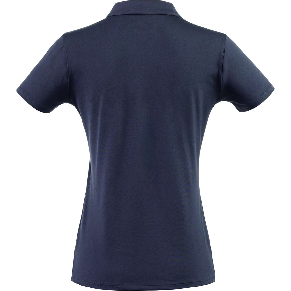 Greatness Wins Athletic Tech Polo for Women Laser Engraving - GW Navy - Back