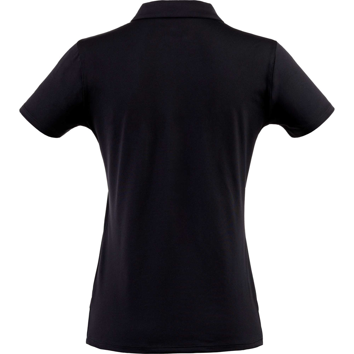 Greatness Wins Athletic Tech Polo for Women Transfer - GW Black - Back