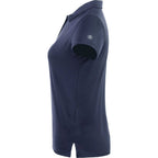 Greatness Wins Athletic Tech Polo for Women Transfer - GW Navy - Left Side