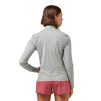 Greatness Wins Core Tech Full Zip for Women Transfer - Ash Gray Heather - Back 2