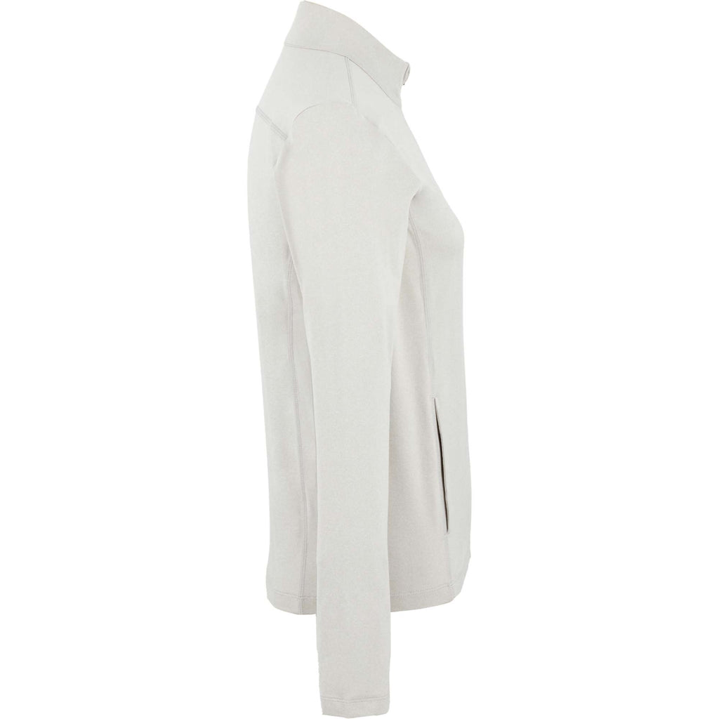 Greatness Wins Core Tech Full Zip for Women Transfer - Ash Gray Heather - Right Side