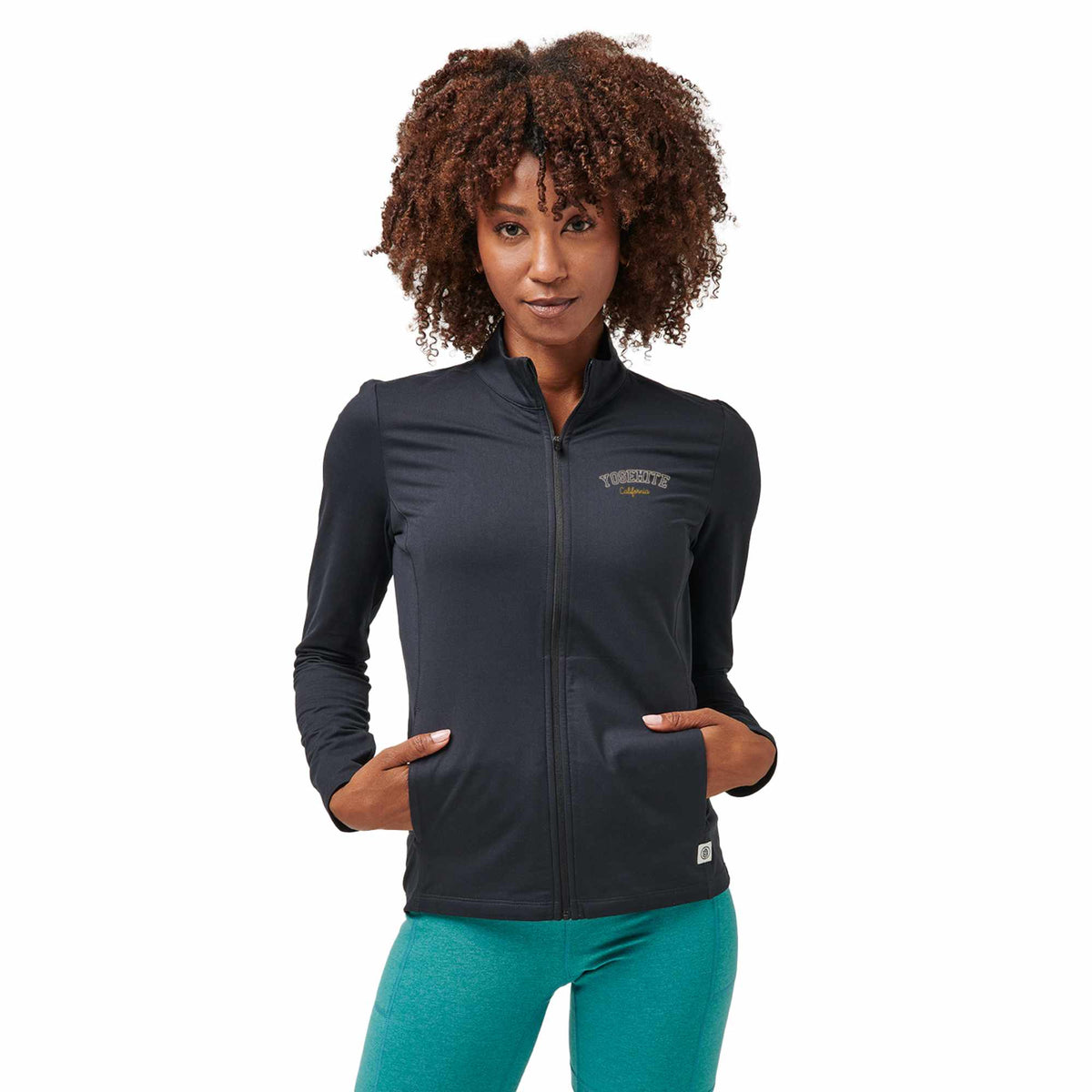 Greatness Wins Core Tech Full Zip for Women Transfer - GW Black - Front 2