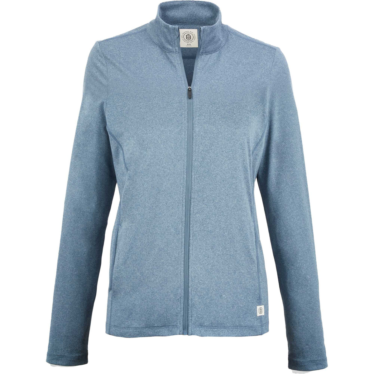 Greatness Wins Core Tech Full Zip for Women Transfer - Superior Blue Heather - Front