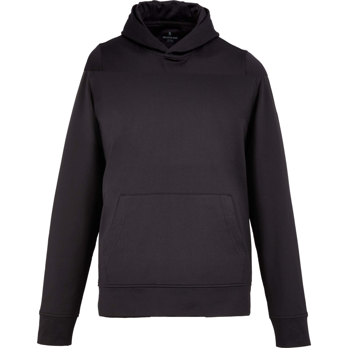 Greatness Wins Core Tech Hoodie for Men Transfer - GW Black - Front