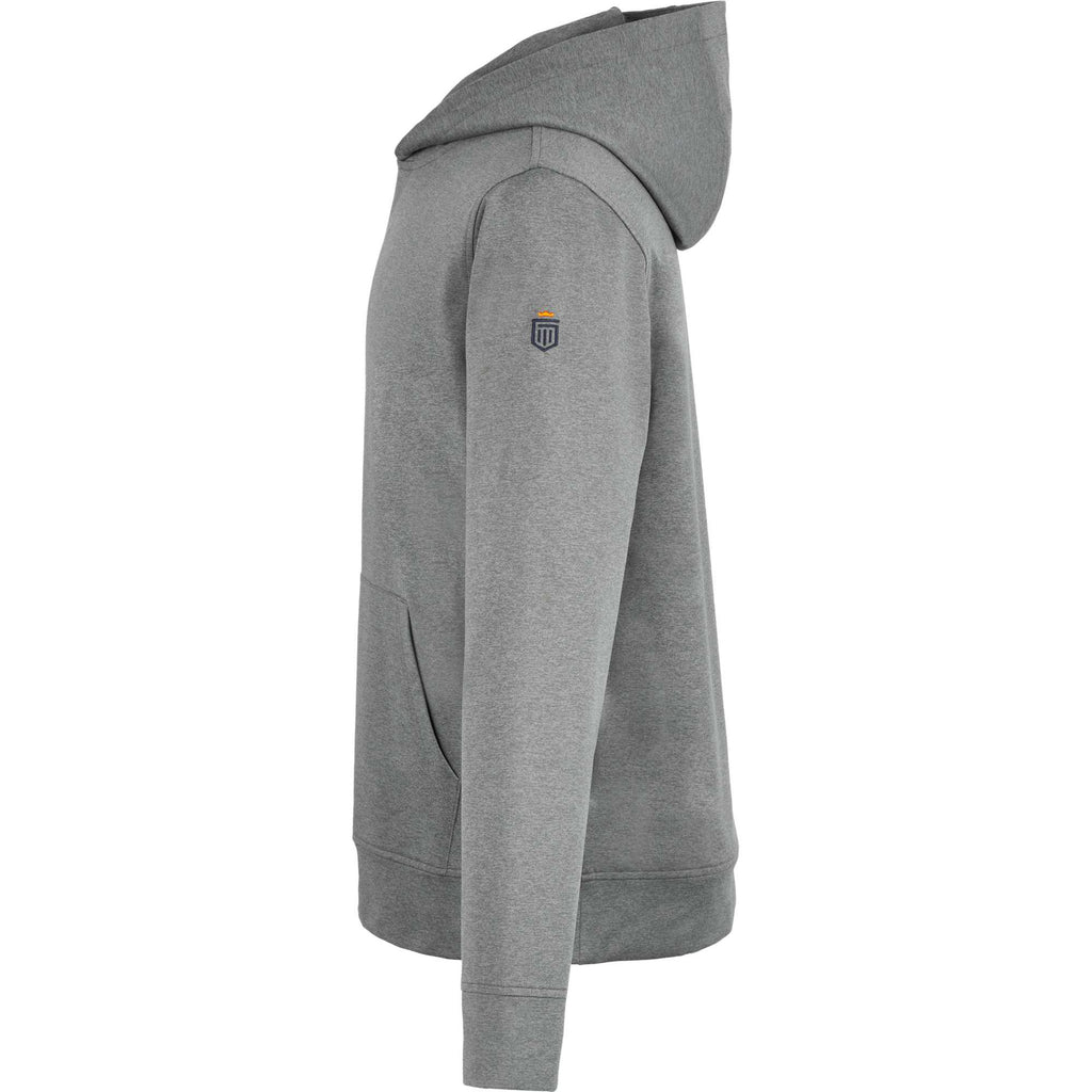 Greatness Wins Core Tech Hoodie for Men Transfer - GW Gray Heather - Left Side