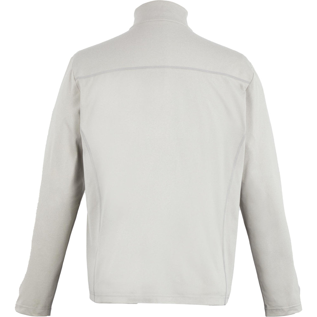 Greatness Wins Core Tech Quarter Zip for Men Laser Engraving - Ash Gray Heather - Back