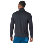 Greatness Wins Core Tech Quarter Zip for Men Laser Engraving - GW Black - Back 2