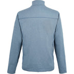 Greatness Wins Core Tech Quarter Zip for Men Laser Engraving - Superior Blue Heather - Back
