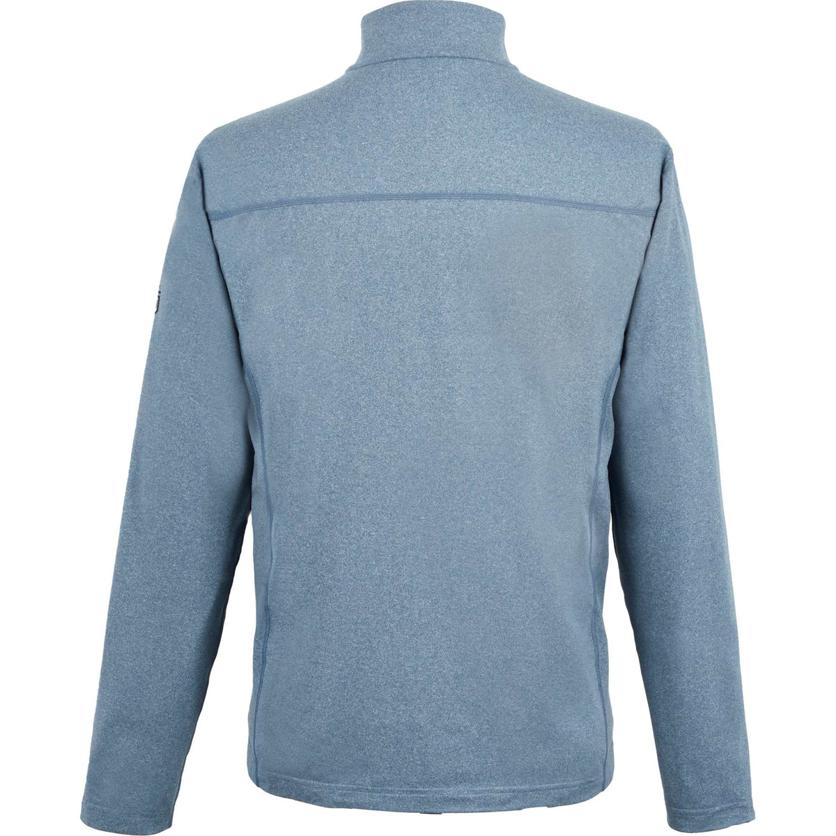 Greatness Wins Core Tech Quarter Zip for Men Laser Engraving - Superior Blue Heather - Back