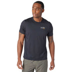 Greatness Wins Core Tech Training Tee for Men Laser Engraving - GW Black - Front 2