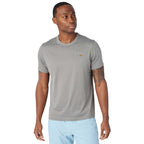 Greatness Wins Core Tech Training Tee for Men Laser Engraving - Rustic Metal Heather - Front 2