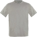 Greatness Wins Core Tech Training Tee for Men Laser Engraving - Rustic Metal Heather - Front