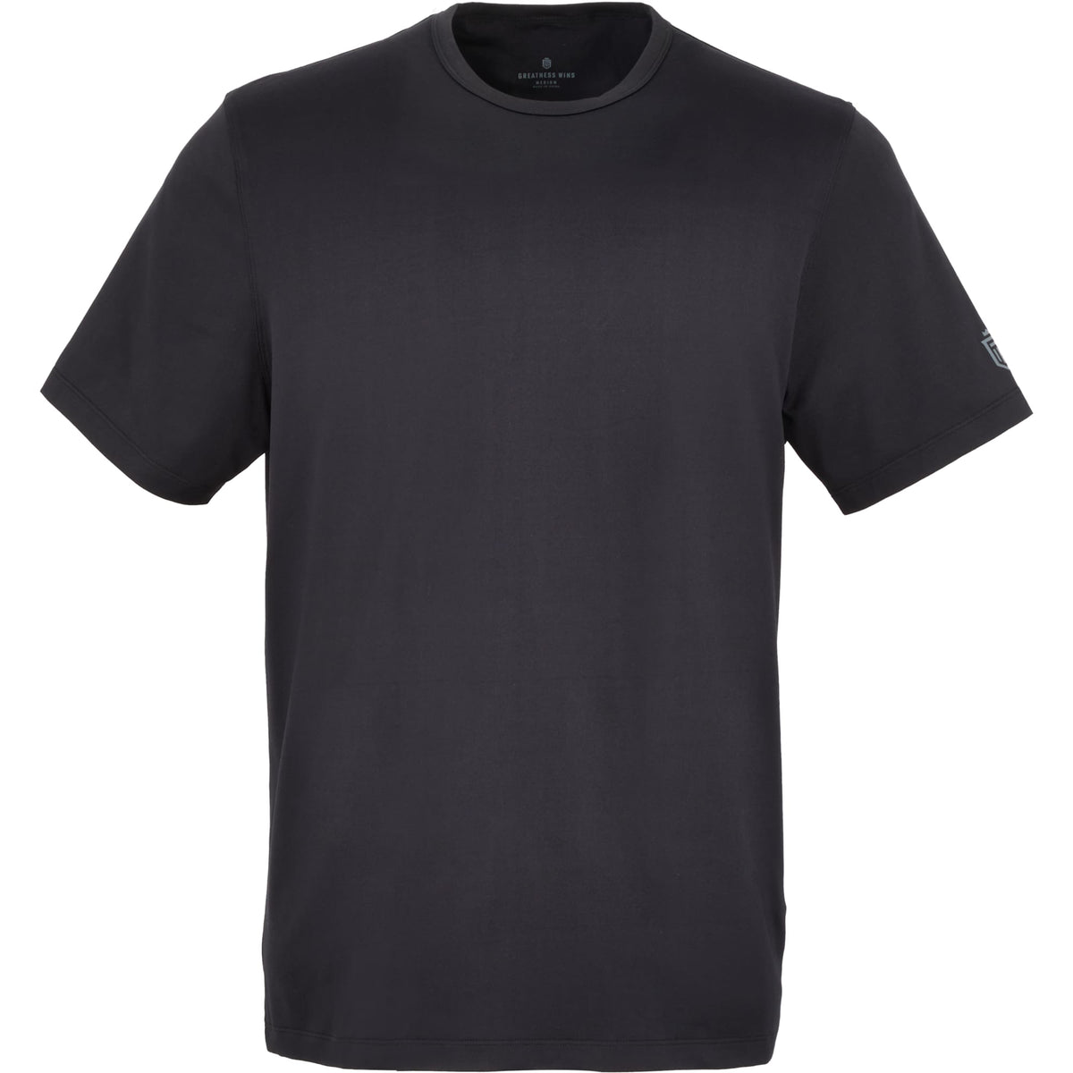 Greatness Wins Core Tech Training Tee for Men Transfer - GW Black - Front