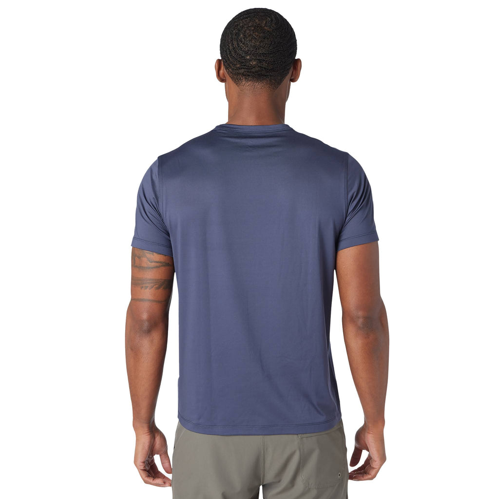 Greatness Wins Core Tech Training Tee for Men Transfer - GW Navy - Back