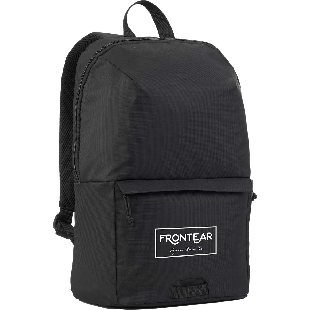 Greenway Laptop Backpack in Recycled Nylon, 15 Inch - Black - Front