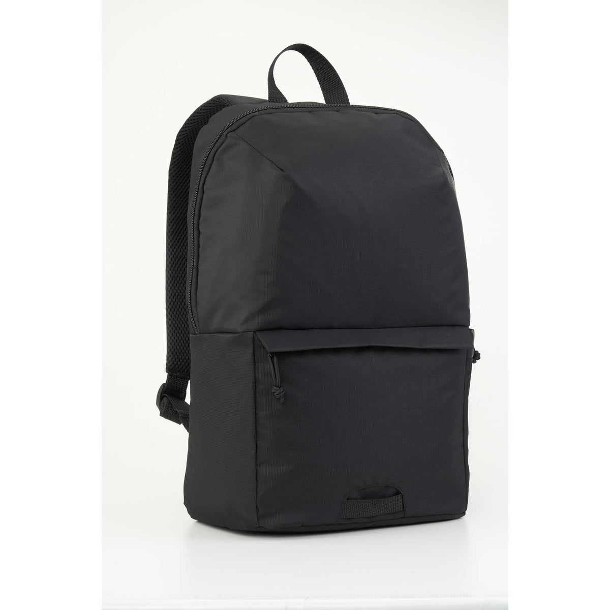 Greenway Laptop Backpack in Recycled Nylon, 15 Inch - Black - Right Angle