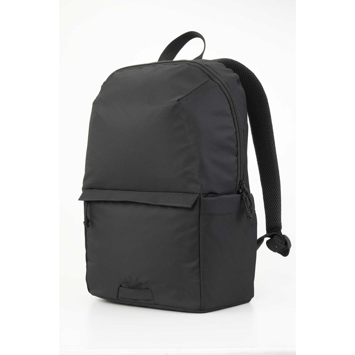 Greenway Laptop Backpack in Recycled Nylon, 15 Inch Transfer - Black - Left Angle