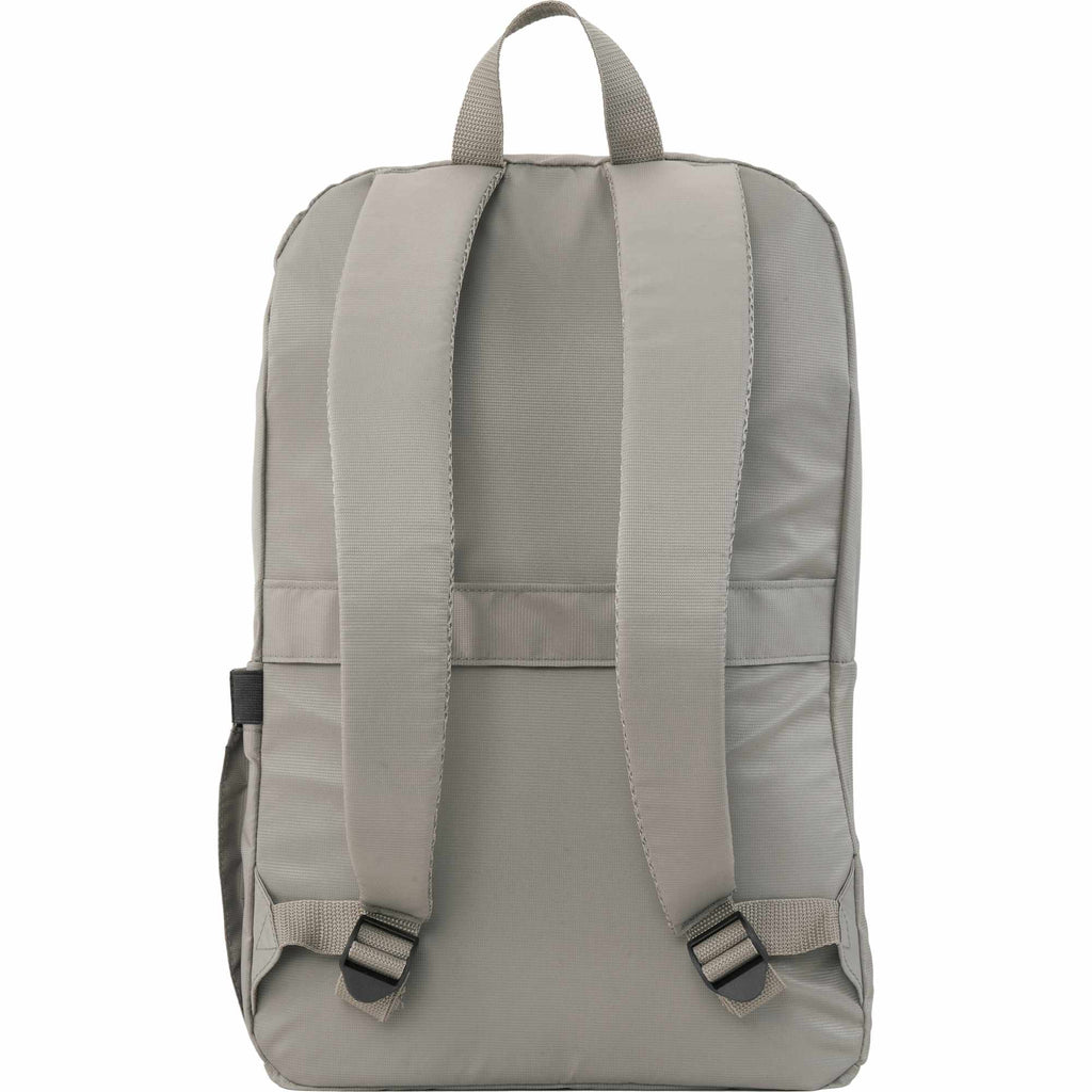 Greenway Laptop Backpack in Recycled Nylon, 15 Inch Transfer - Olive - Back