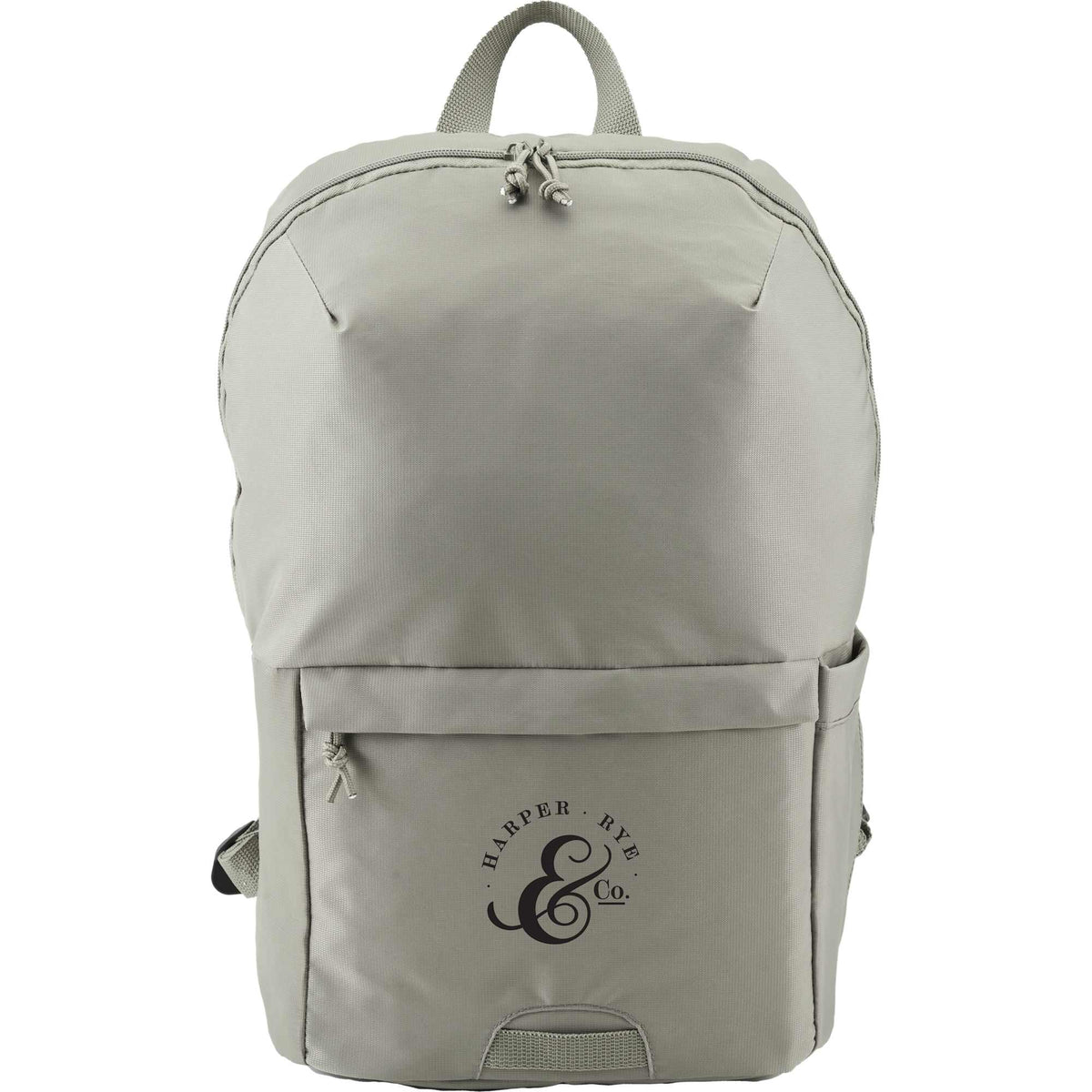 Greenway Laptop Backpack in Recycled Nylon, 15 Inch Transfer - Olive - Front 2