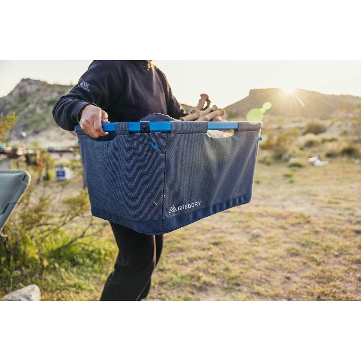 Gregory Alpaca Collapsible Gear Basket, 70 L Transfer - Blue - Detail 5
