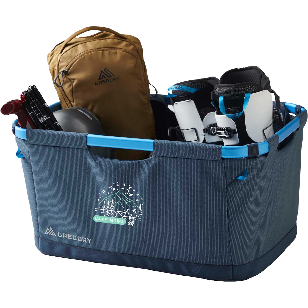 Gregory Alpaca Collapsible Gear Basket, 70 L Transfer - Blue - Detail