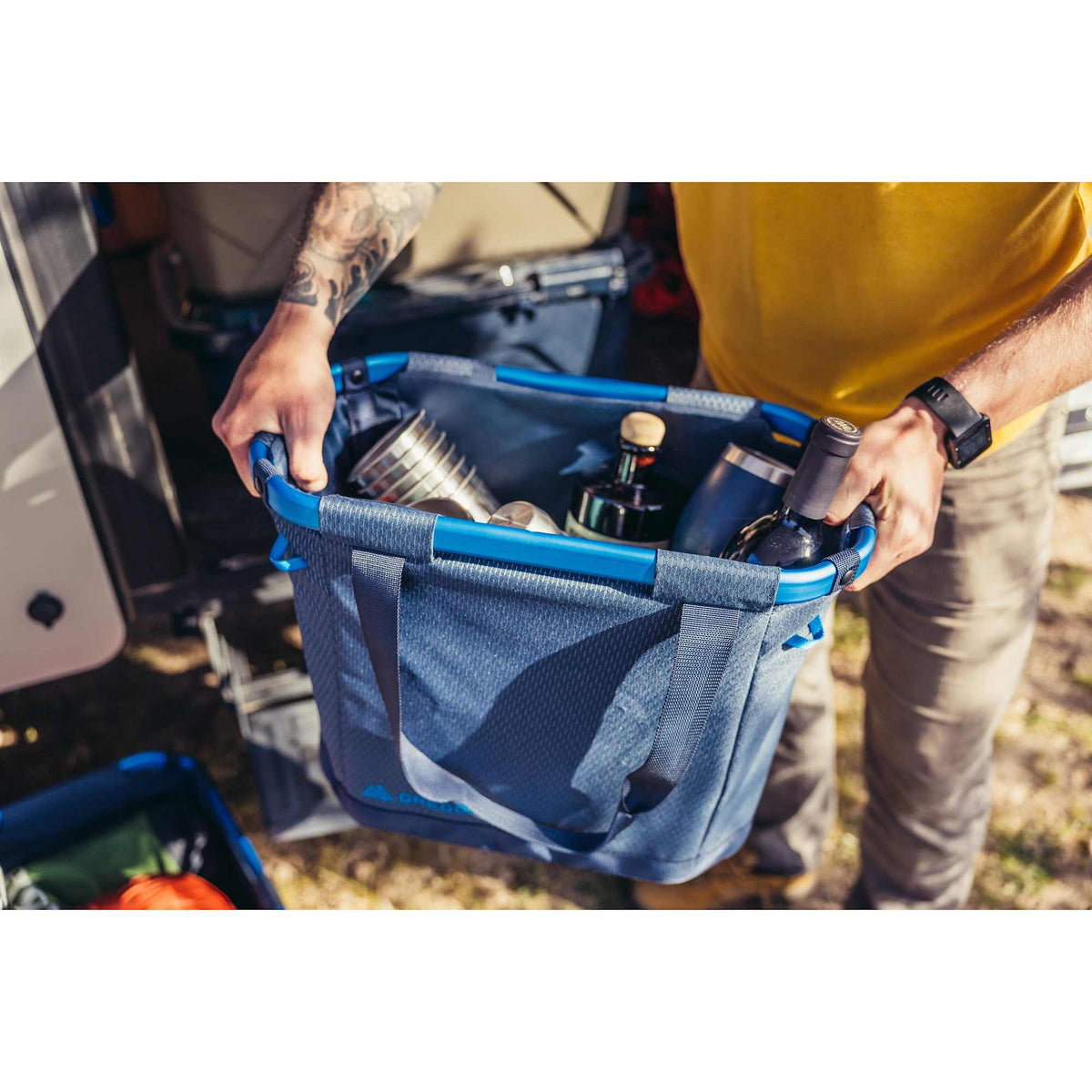 Gregory Alpaca Collapsible Gear Tote, 30 L Embroidery - Blue - Photo 4