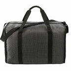 Grid Boxy Duffel Bag in Polyester Full Color - Black - Back