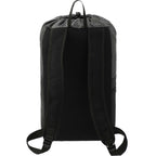 Grid Drawstring Backpack, 14L Full Color - Black - Back