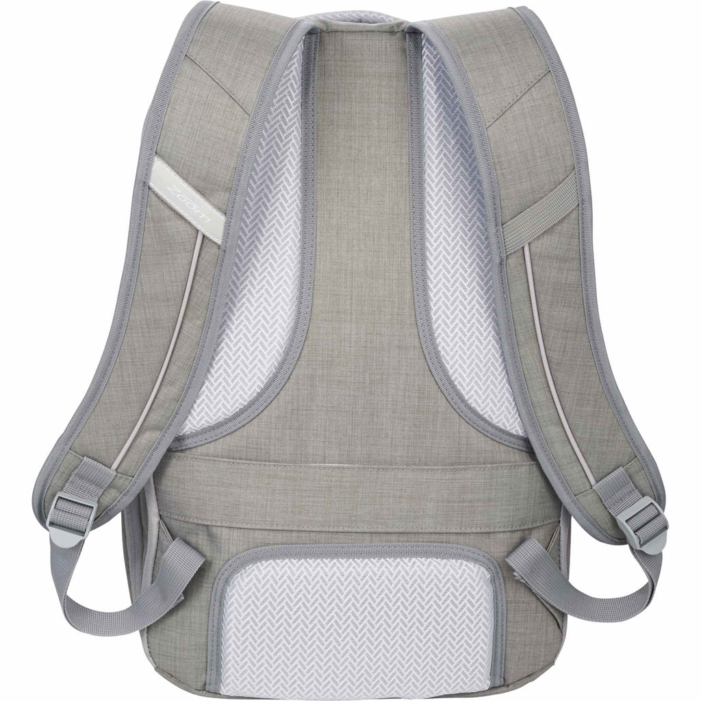 Grid TSA Laptop Backpack, 15.6 Inch Transfer - Gray - Back