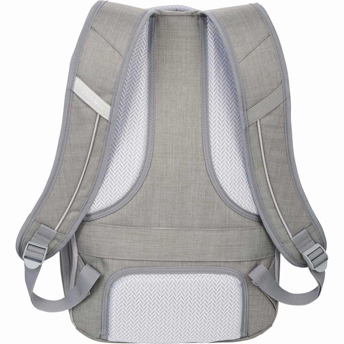 Grid TSA Laptop Backpack, 15.6 Inch Transfer - Gray - Back