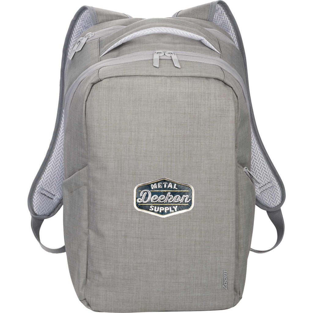 Grid TSA Laptop Backpack, 15.6 Inch Transfer - Gray - Front 2