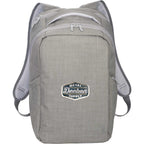 Grid TSA Laptop Backpack, 15.6 Inch Transfer - Gray - Front 2