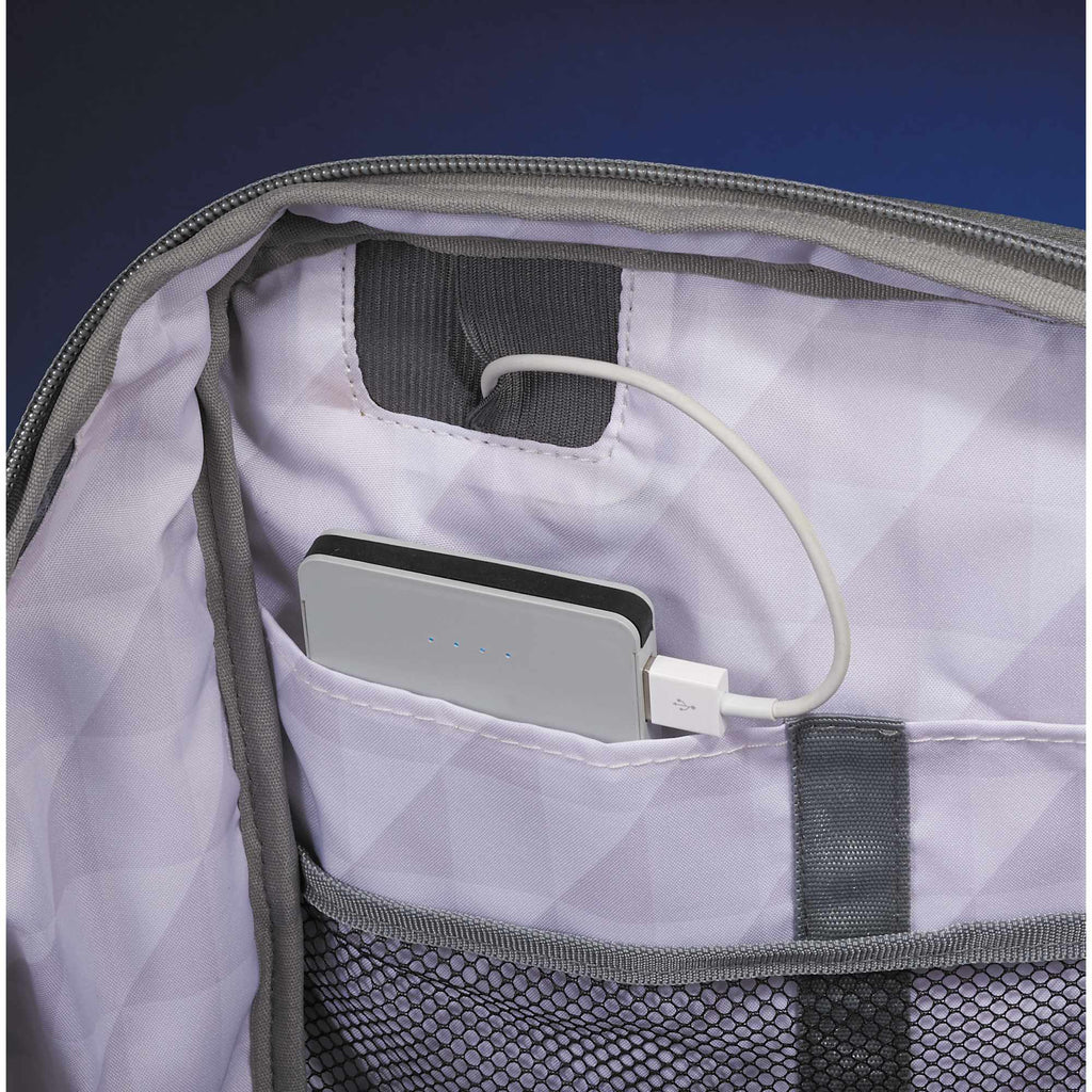 Grid TSA Laptop Backpack, 15.6 Inch Transfer - Gray - Photo 6