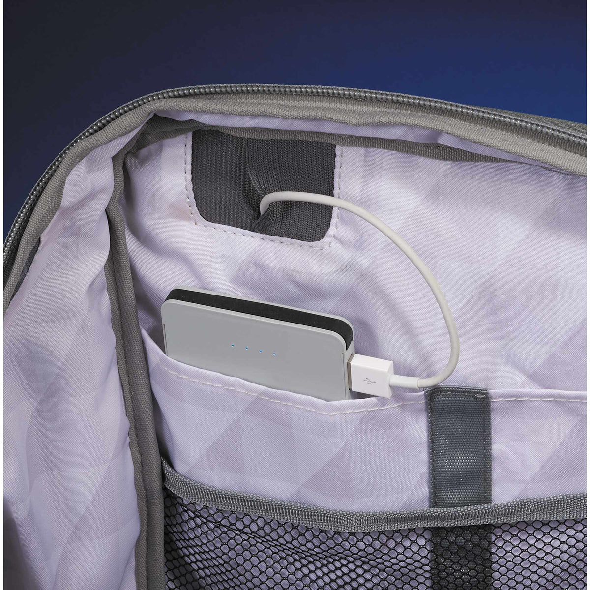 Grid TSA Laptop Backpack, 15.6 Inch Transfer - Gray - Photo 6