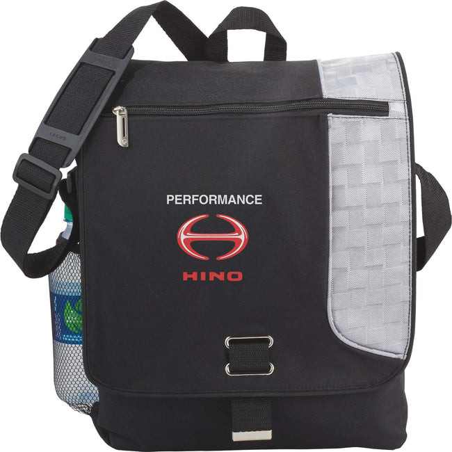 Gridlock Vertical Laptop Messenger Bag, 15 Inches Transfer