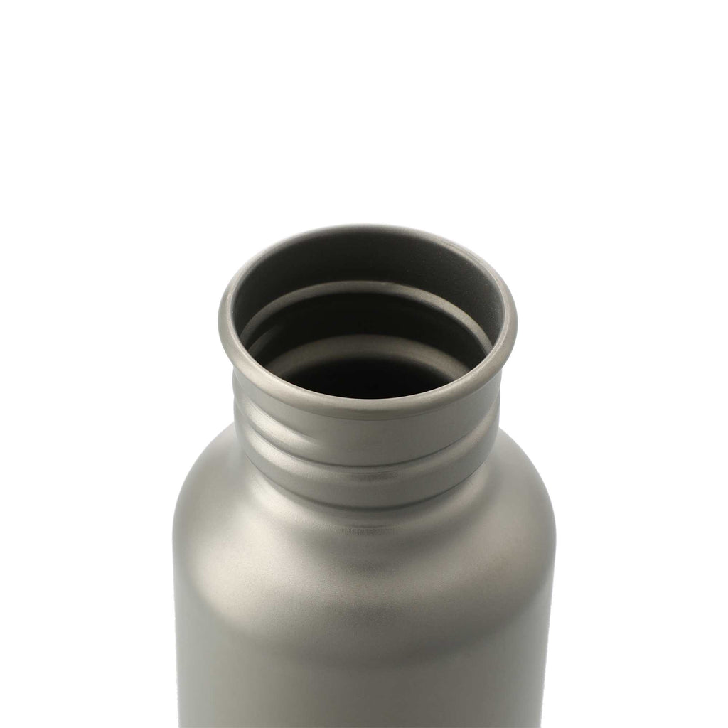Griffen Titanium Sports Bottle, 25 oz Full Color - Silver - Left Angle 2