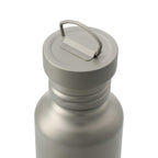 Griffen Titanium Sports Bottle, 25 oz Full Color - Silver - Left Angle