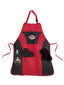 Grill Master Apron Kit with Oven Mitt and Bottle Opener Embroidery - Red - View 1