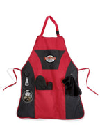 Grill Master Apron Kit with Oven Mitt and Bottle Opener - Red - View 1