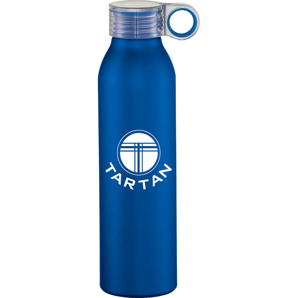 Grom Aluminum Sports Bottle with Hook, 22 oz Full Color - Royal - Front