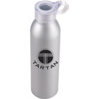 Grom Aluminum Sports Bottle with Hook, 22 oz Laser Engraving - Silver - Photo