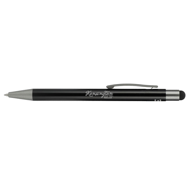 Gunmetal Trim Gel Stylus Pen in Recycled Aluminum Full Color