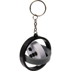 Gyroscope Spinner Fidget in Recycled Plastic Full Color - White/Grey/Black - Open