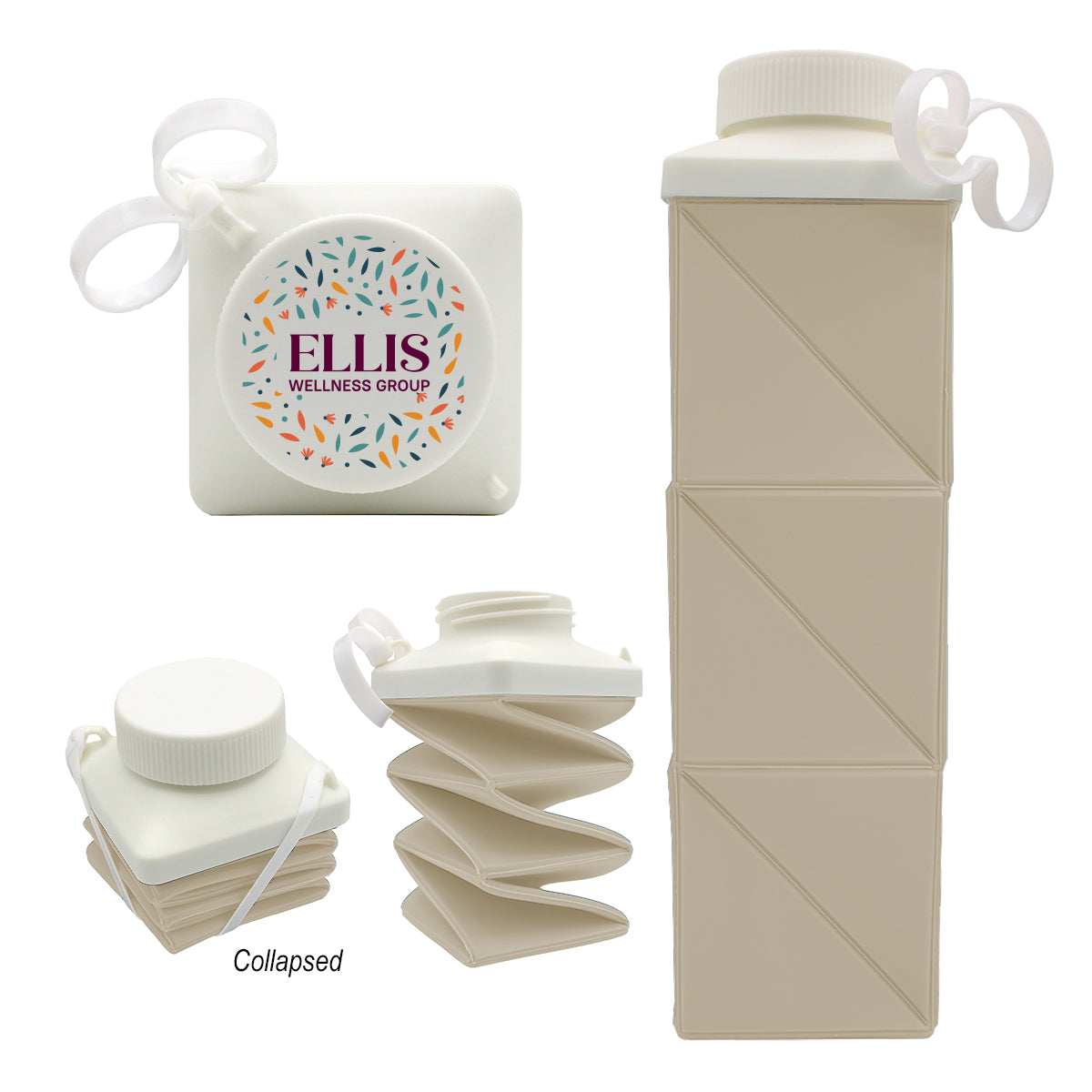 H2fOld Collapsible Bottle, 24 oz - Taupe - Optional_Full_Color