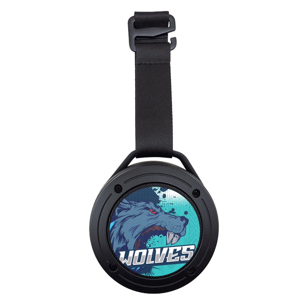 H2O Waterproof Wireless Speaker with Strap - Black - Full Color
